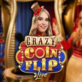 Crazy Coin Flip by Evolution, showcased at hugobets.com.pl – game logo
