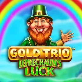 Gold Trio Leprechaun's Luck online game logo by Playtech on hugobets.com.pl