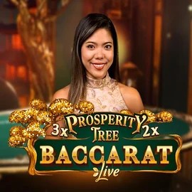 Prosperity Tree Baccarat casino game by Evolution – featured logo at HugoBets Casino